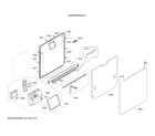 Bosch SHEM63W52N/10 door/dispenser diagram