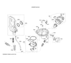 Bosch SHX68TL5UC/02 water inlet system/heat pump/drain pump diagram