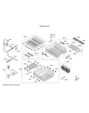 Upper & lower spray arm/racks