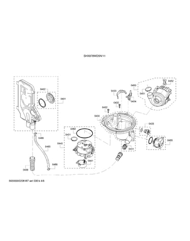 Water inlet system/heat & drain pumps