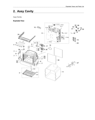Cavity assy