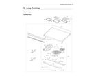 Samsung NE63A6751SS/AA-00 cooktop assy diagram