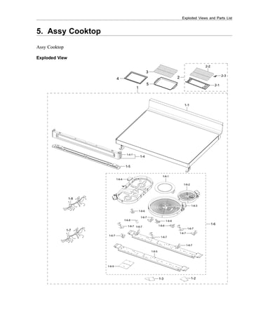 Cooktop assy
