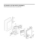 Ice maker & ice bin parts