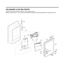 Ice maker & ice bin parts