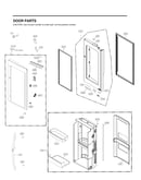 Refrigerator door parts