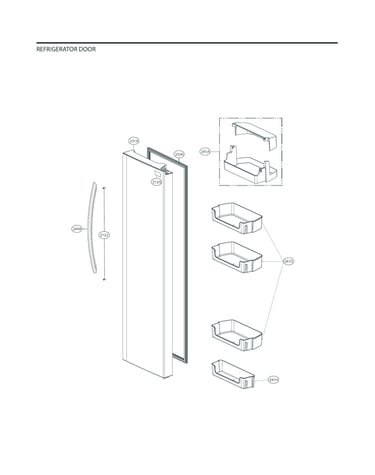Refrigerator door