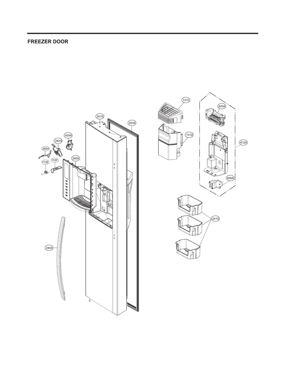 FREEZER DOOR