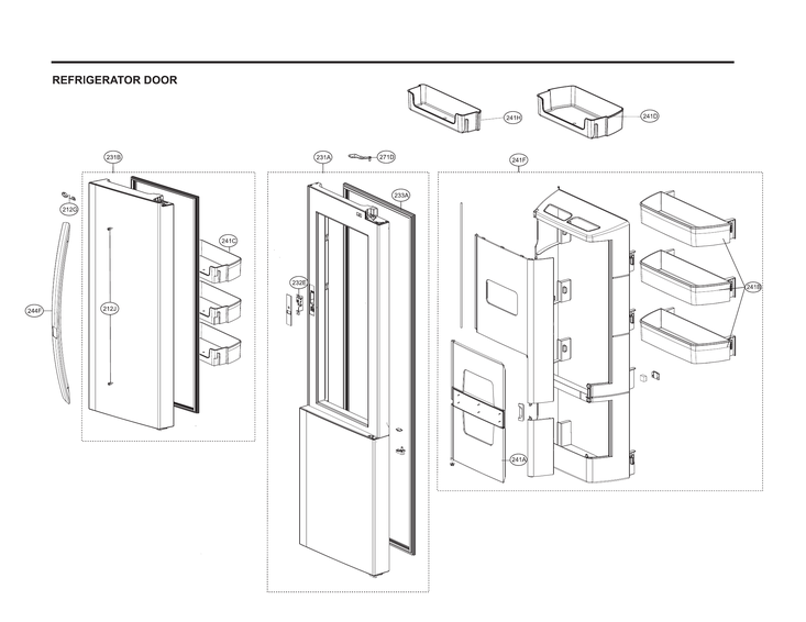 Refrigerator door