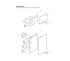 LG LTCS24223B/04 door parts diagram