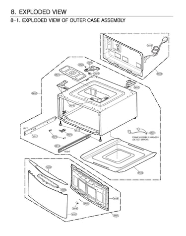 Outer case assy