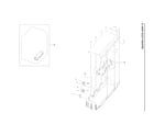 Samsung DVE41A3000W/A3-00 heater duct assy diagram