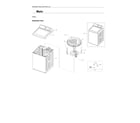 Samsung WA40A3005AW/A4-00 main assy diagram