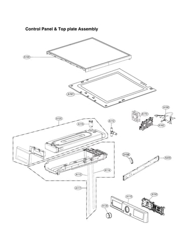 Control panel & top plate assy