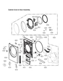 Cabinet cover & door assy