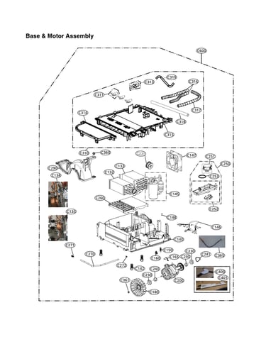 Base & motor assy
