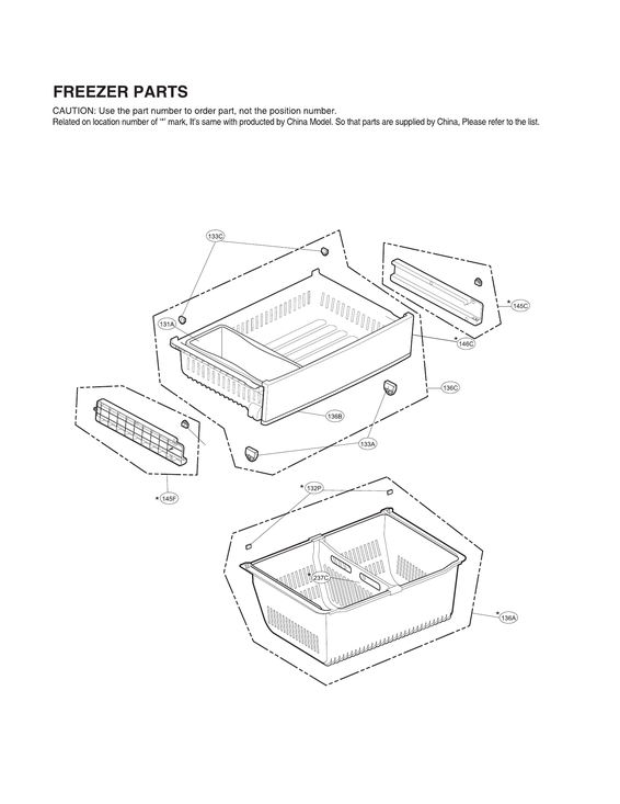 Freezer parts