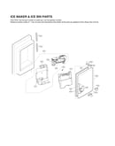 Ice maker & ice bin parts