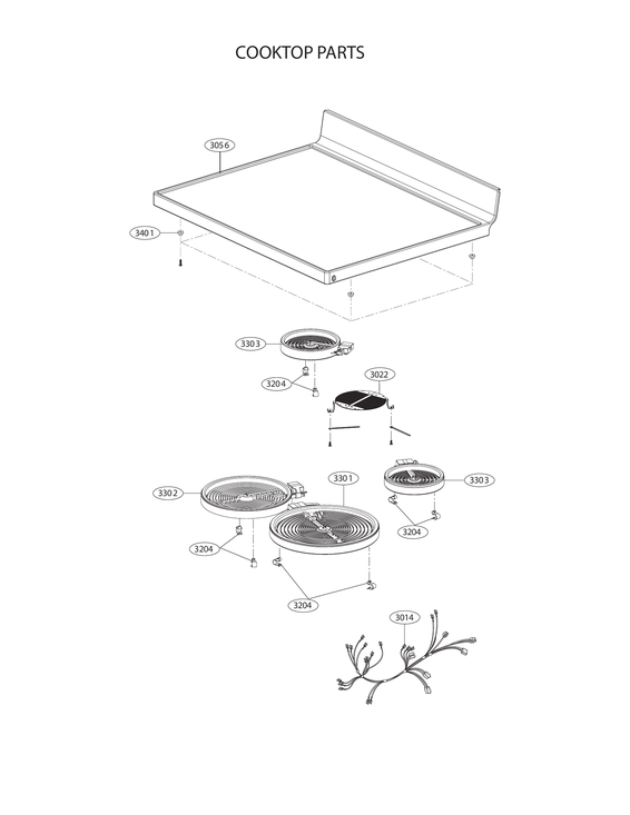 COOKTOP PARTS