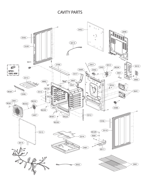 CAVITY PARTS