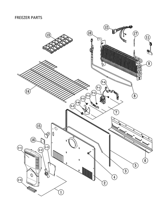 Freezer parts