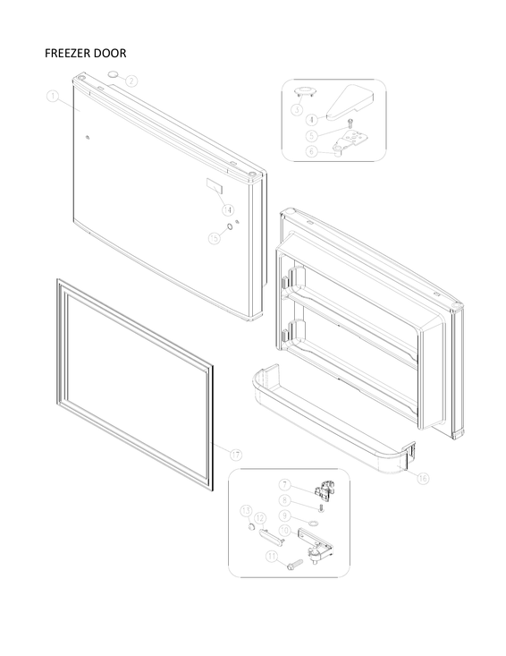 FREEZER DOOR PARTS