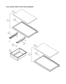 Full width shelf w/ deli drawer