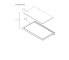 Kenmore 11160512913 full width shelf diagram