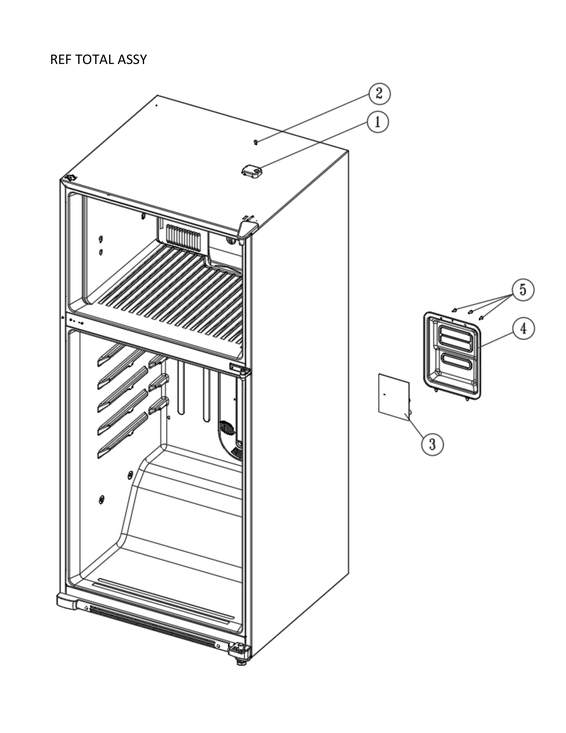 Refrigerator total assy
