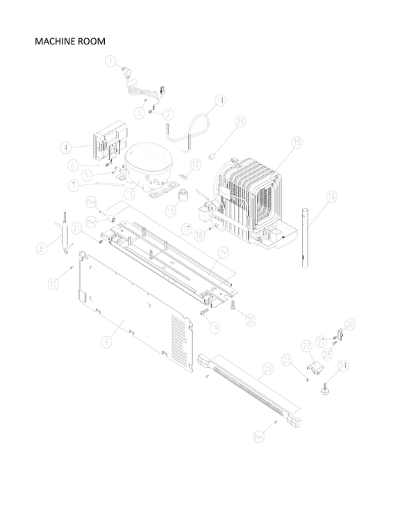 Machine room parts