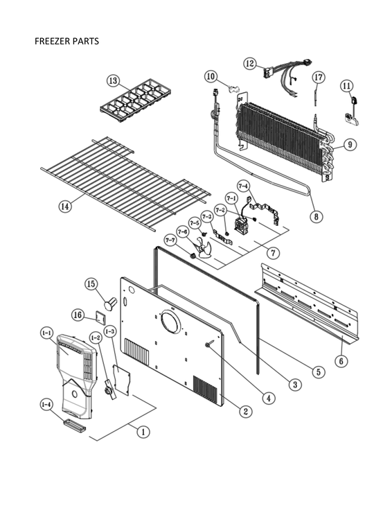 Freezer parts