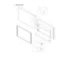 Kenmore 11170712911 freezer door parts diagram
