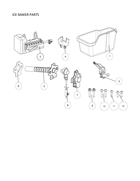 ICE MAKER PARTS