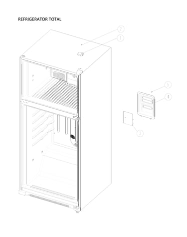Refrigerator total parts