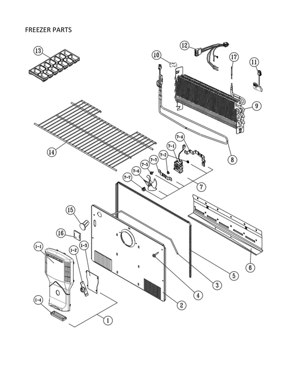 Freezer parts