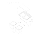 Kenmore 11161209716 crisper shelf & accessories diagram