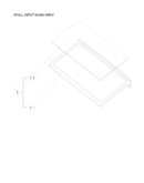 1 full, 2 split glass shelf