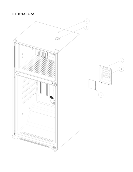 REFRIGERATOR TOTAL ASSY