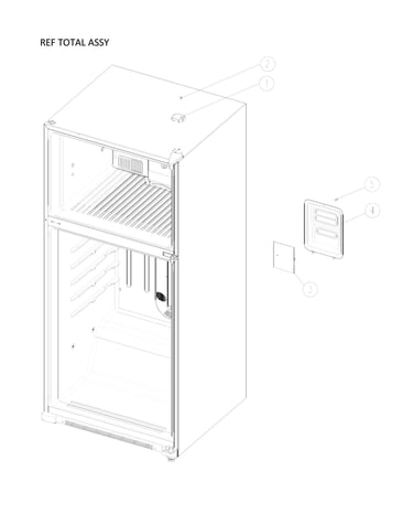 Refrigerator total assy