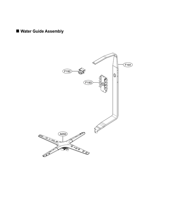 Water guide assy