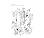 LG LFC25776ST/03 case parts diagram
