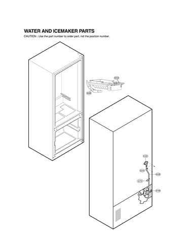 Water & ice maker parts