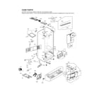 LG LFXS28968S/02 case parts diagram