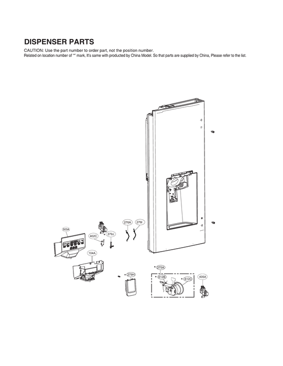 DISPENSER PARTS