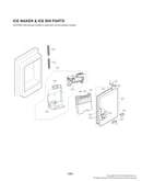 Ice maker & ice bin parts