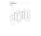 Samsung RF22K9381SR/AA-02 right fridge door assy diagram