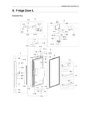 Left fridge door assy
