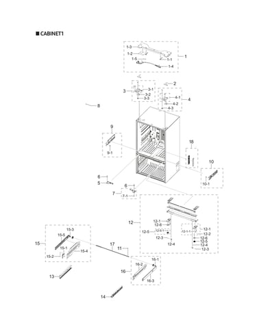 Cabinet 1 parts