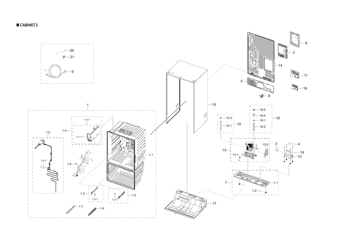 Cabinet 2 parts