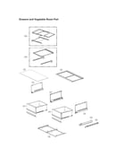 Drawers & vegetable room parts